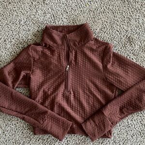 Buffbunny cropped quarter zip
